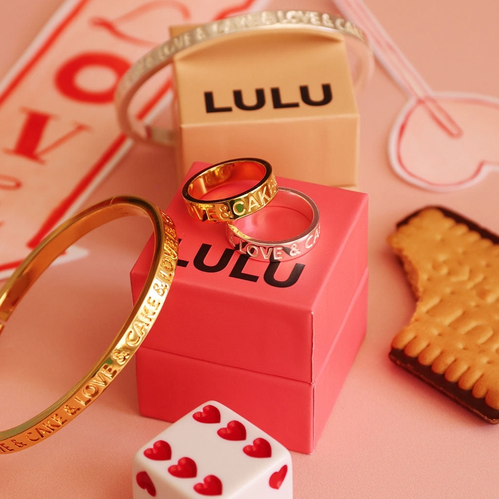 LULU Copenhagen Love & Cake Anneau Rings Gold Plated
