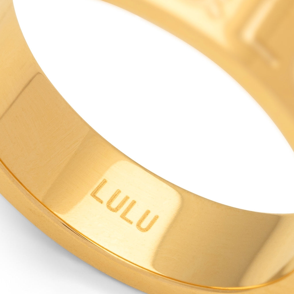 LULU Copenhagen Love & Cake Anneau Rings Gold Plated