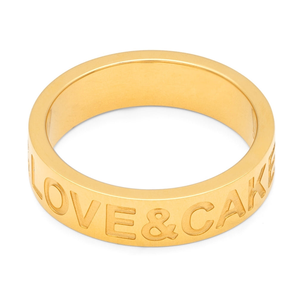 LULU Copenhagen Love & Cake Anneau Rings Gold Plated