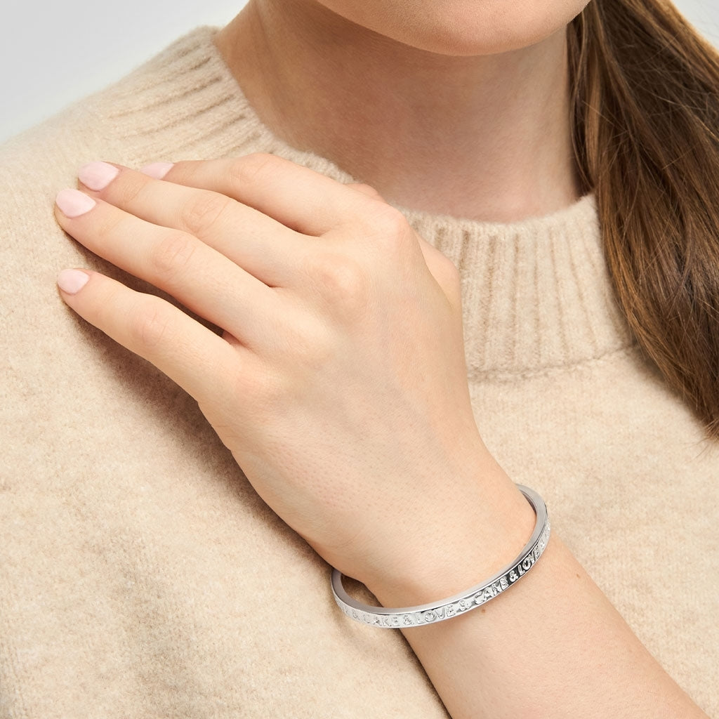 LULU Copenhagen Love & Cake Bangle - Plaqué Bracelets Silver Plated