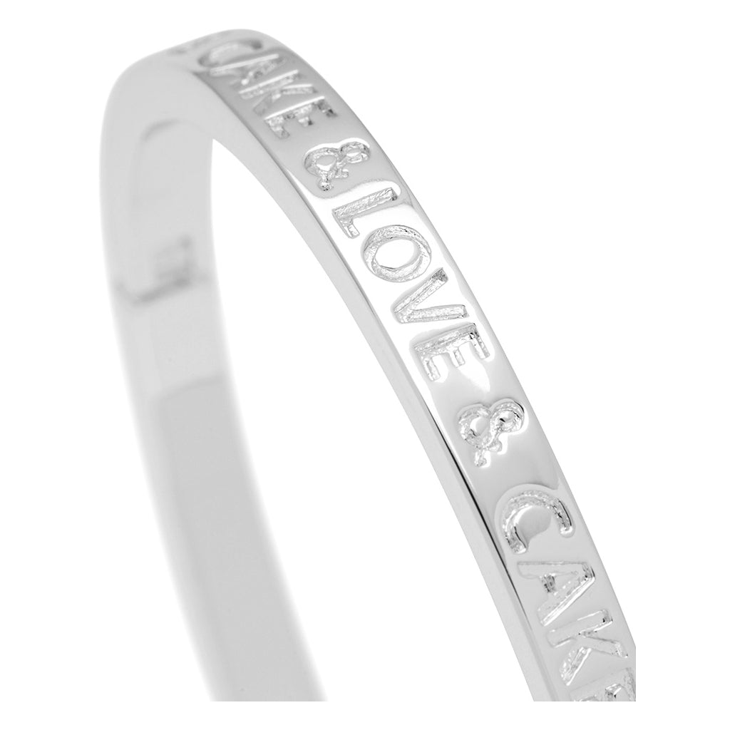 LULU Copenhagen Love & Cake Bangle - Plaqué Bracelets Silver Plated