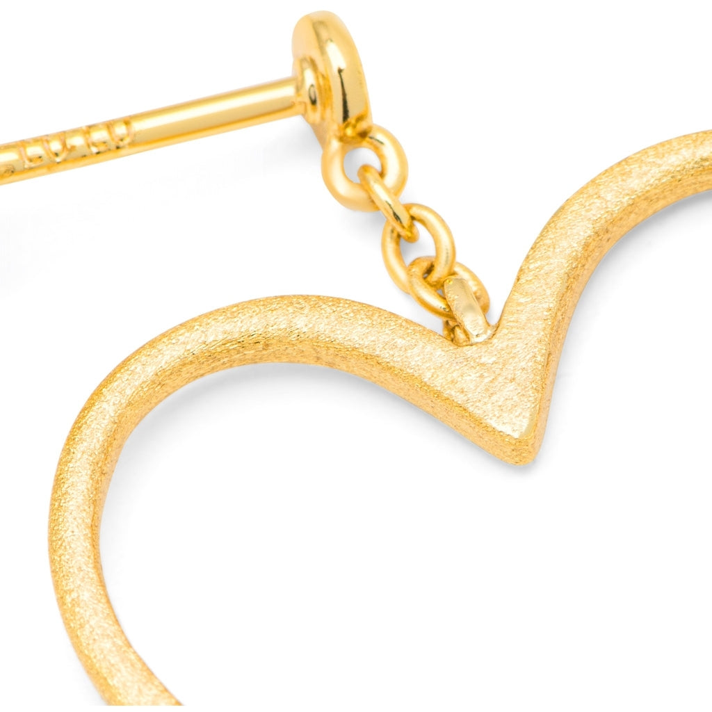 LULU Copenhagen Love Free boucle d'oreille 1 pièce Ear stud, 1 pcs Gold Plated