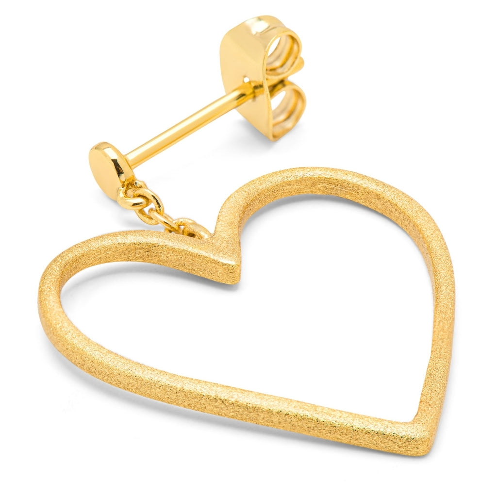 LULU Copenhagen Love Free boucle d'oreille 1 pièce Ear stud, 1 pcs Gold Plated