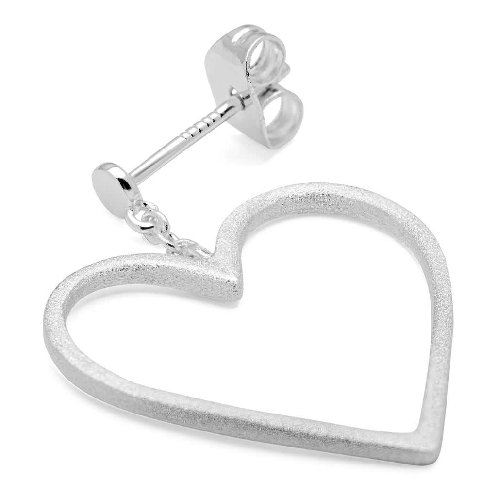 LULU Copenhagen Love Free boucle d'oreille 1 pièce Ear stud, 1 pcs Silver Plated