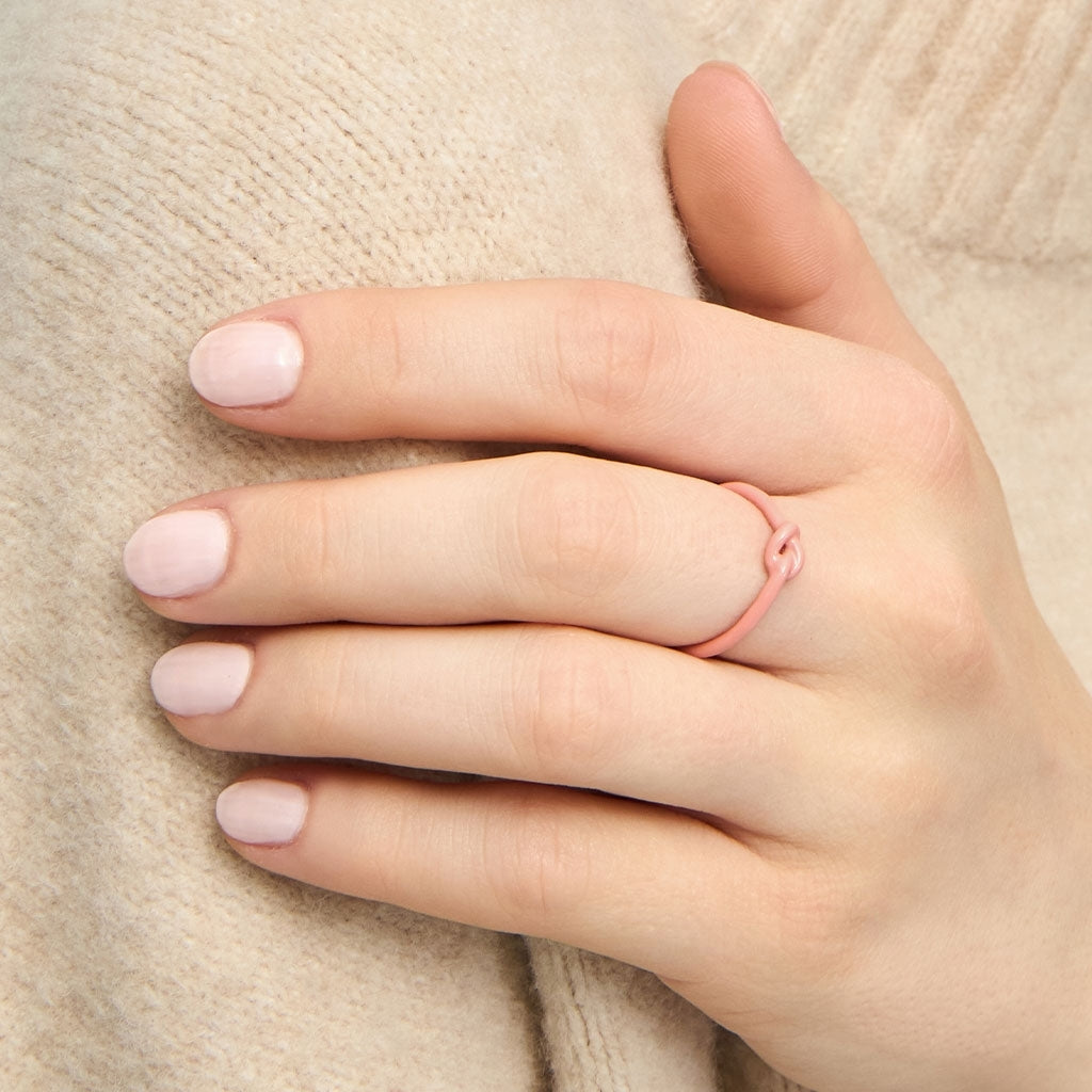 LULU Copenhagen Love Knot Ring Rings Burnt Coral