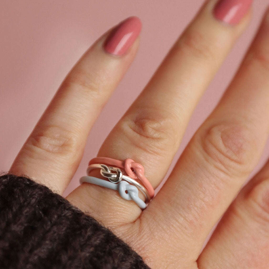 LULU Copenhagen Love Knot Ring argent Rings Silver
