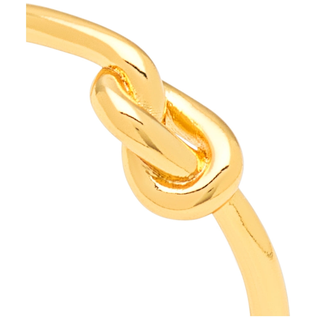 LULU Copenhagen Love Knot Ring en argent plaqué or Rings Gold Plated
