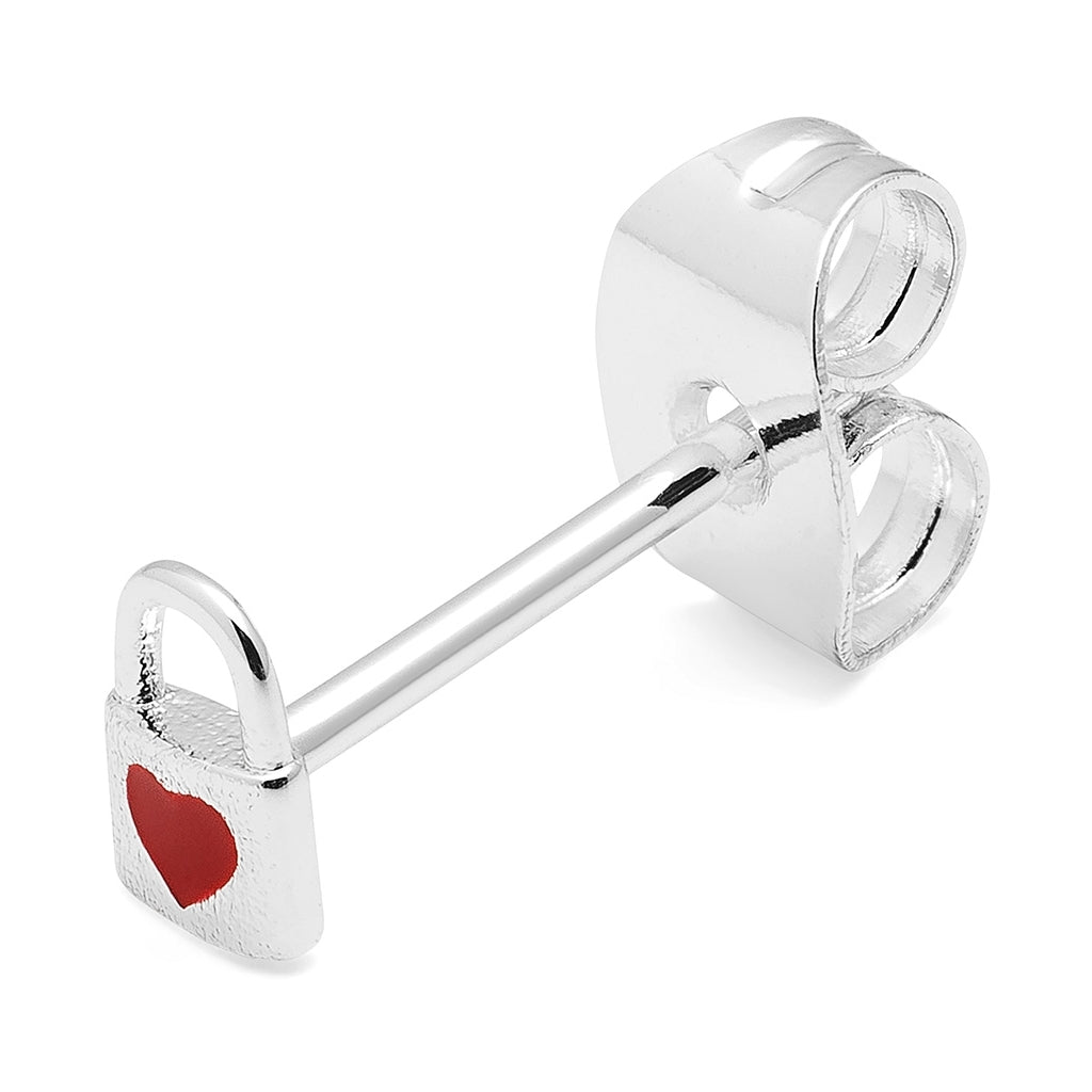 LULU Copenhagen Love Lock 1 pièce Ear stud, 1 pcs Silver Plated