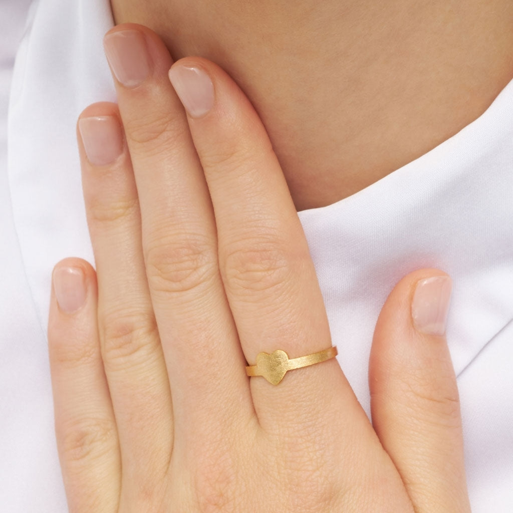 LULU Copenhagen Love Ring Rings Gold Plated