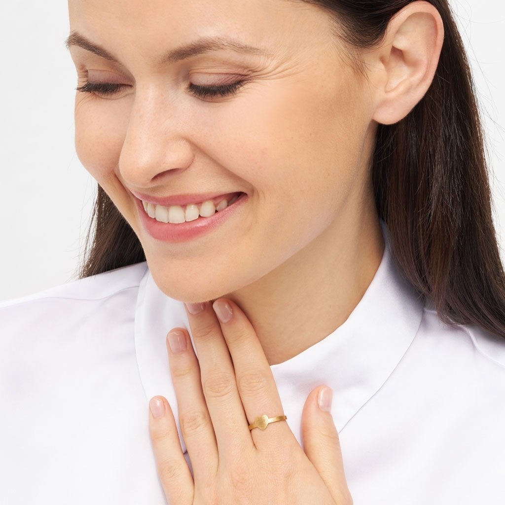 LULU Copenhagen Love Ring Rings Gold Plated