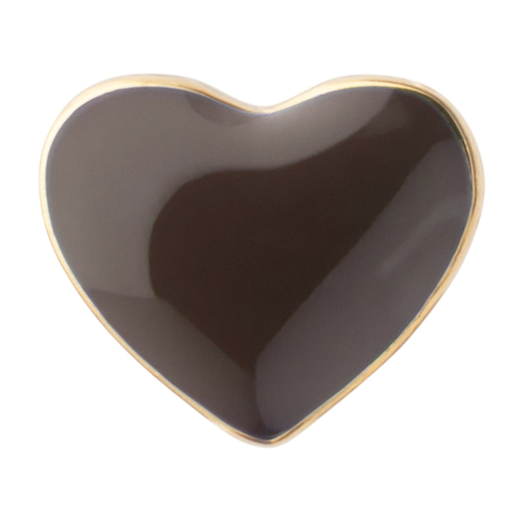LULU Copenhagen Love U Boucle d'oreille 1 pièce Ear stud, 1 pcs Cocoa Powder