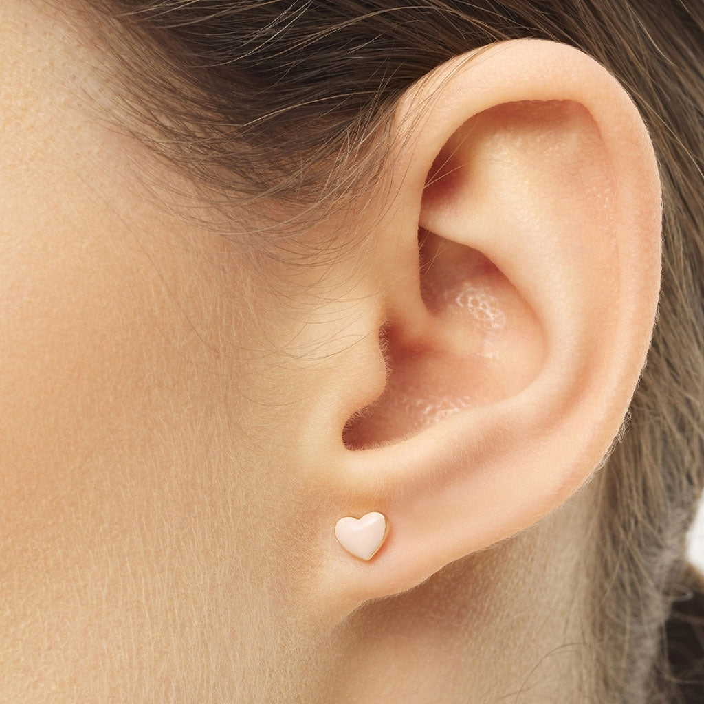 LULU Copenhagen Love U Boucle d'oreille 1 pièce Ear stud, 1 pcs Dusty Peach