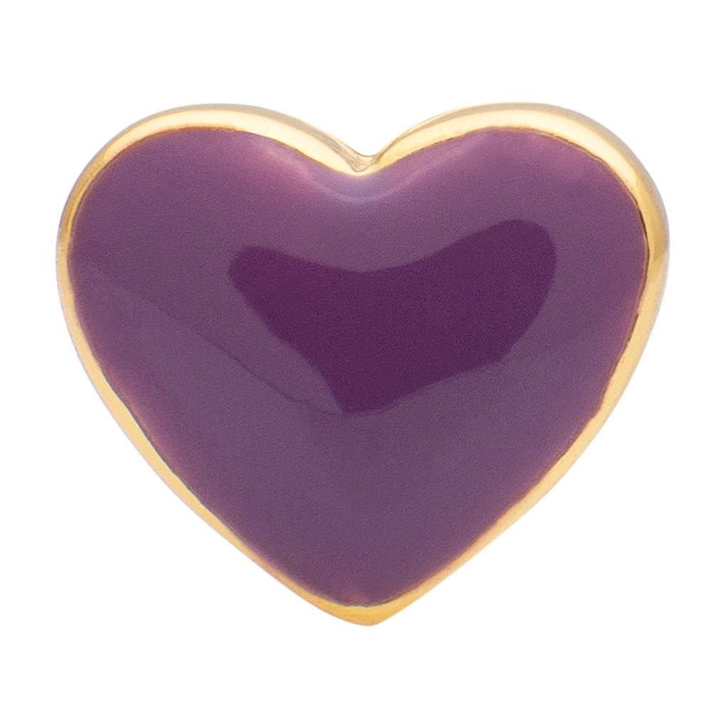 LULU Copenhagen Love U Boucle d'oreille 1 pièce Ear stud, 1 pcs Purple Harvest