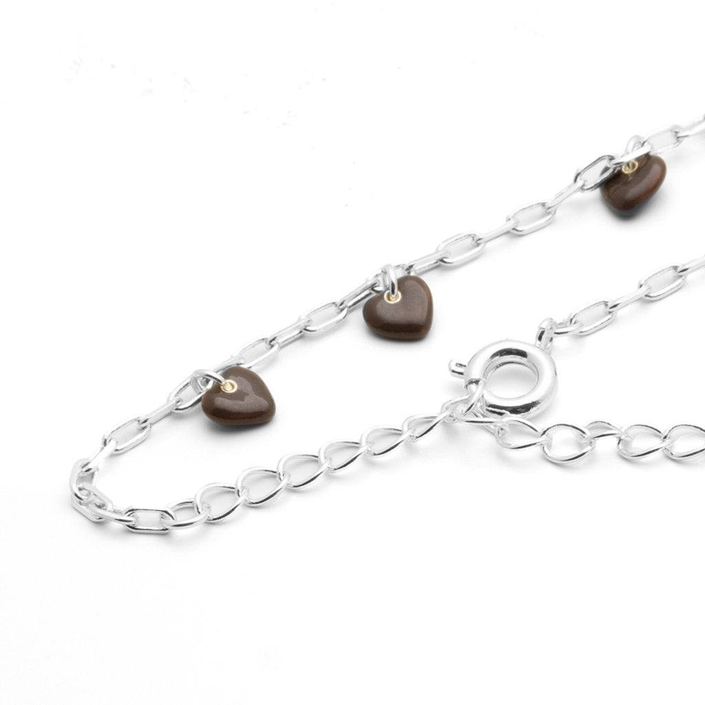 LULU Copenhagen Love U Bracelet plaqué argent Bracelets Cocoa Powder