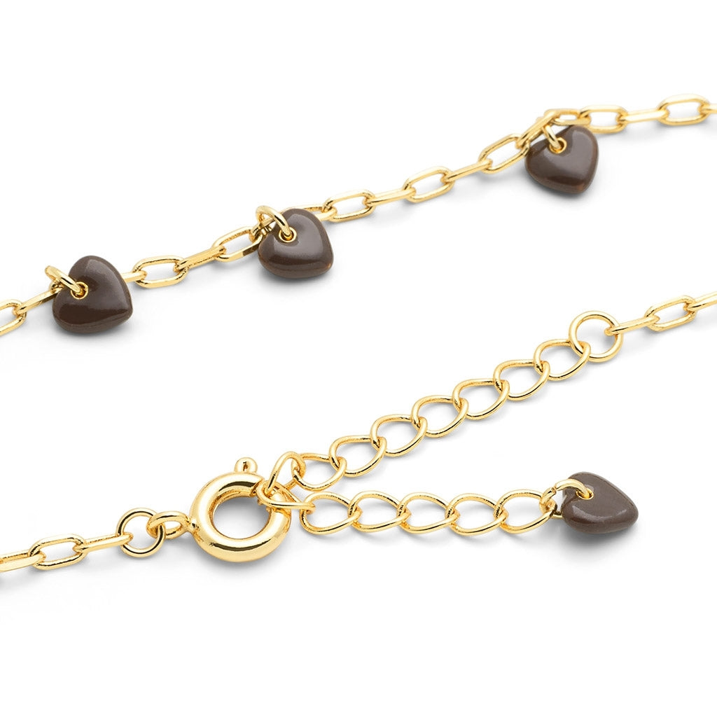 LULU Copenhagen Love U Bracelet plaqué or Bracelets Cocoa Powder