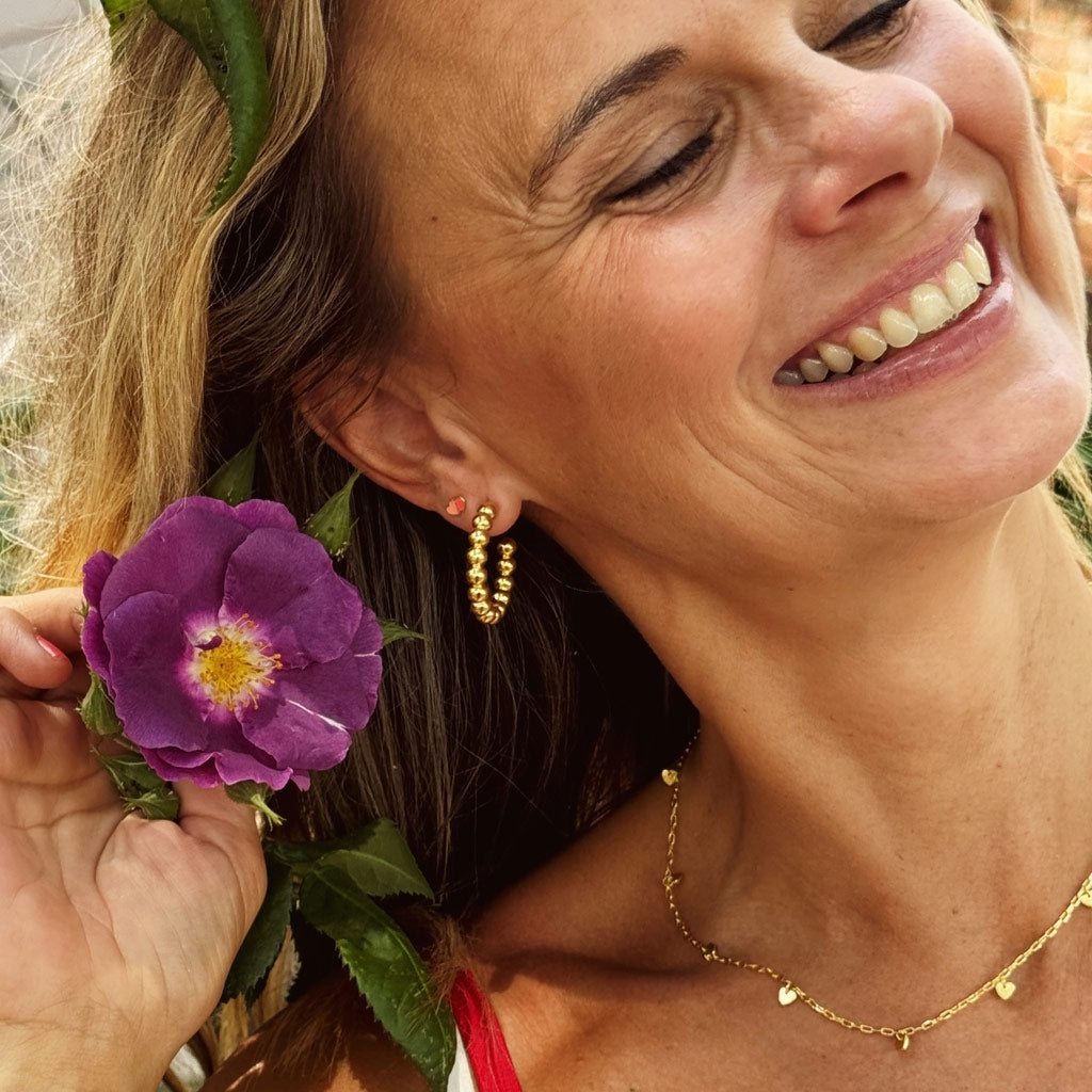 LULU Copenhagen Love U Collier plaqué or Necklaces Gold Plated
