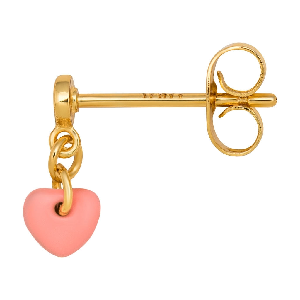 LULU Copenhagen Love U Dangling boucle d'oreille 1 pièce Ear stud, 1 pcs Burnt Coral