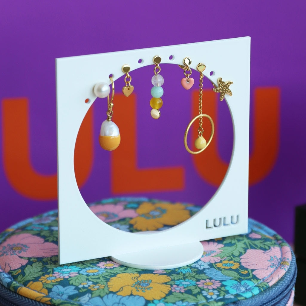 LULU Copenhagen Love U Dangling boucle d'oreille 1 pièce Ear stud, 1 pcs Gold Plated