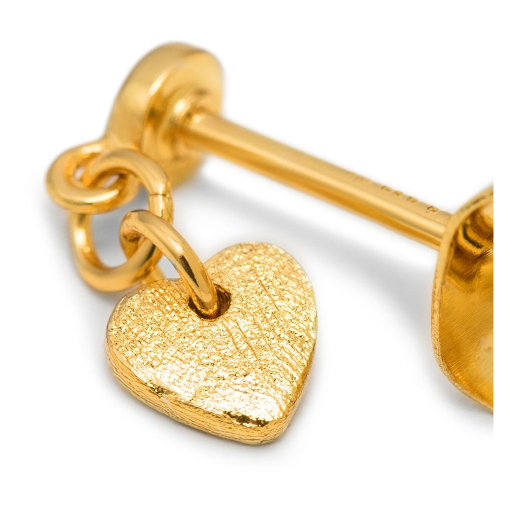 LULU Copenhagen Love U Dangling boucle d'oreille 1 pièce Ear stud, 1 pcs Gold Plated