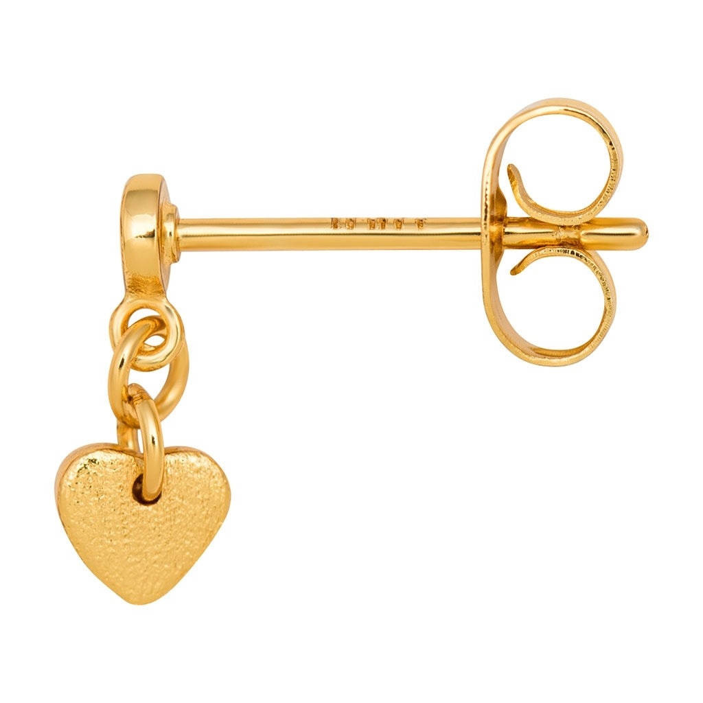 LULU Copenhagen Love U Dangling boucle d'oreille 1 pièce Ear stud, 1 pcs Gold Plated
