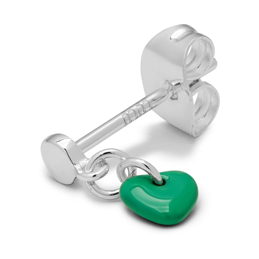 LULU Copenhagen Love U Dangling boucle d'oreille 1 pièce Ear stud, 1 pcs Light Green