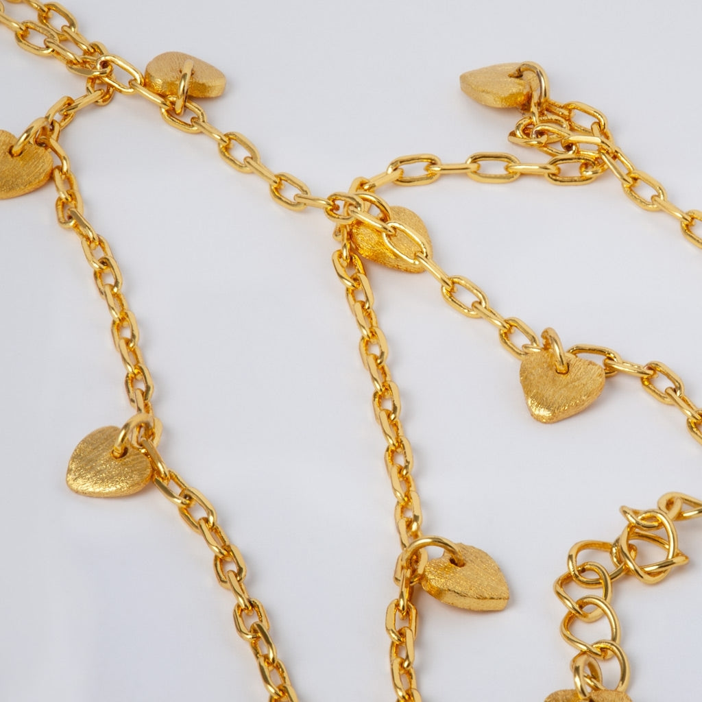 LULU Copenhagen Love U Collier plaqué or Necklaces Gold Plated