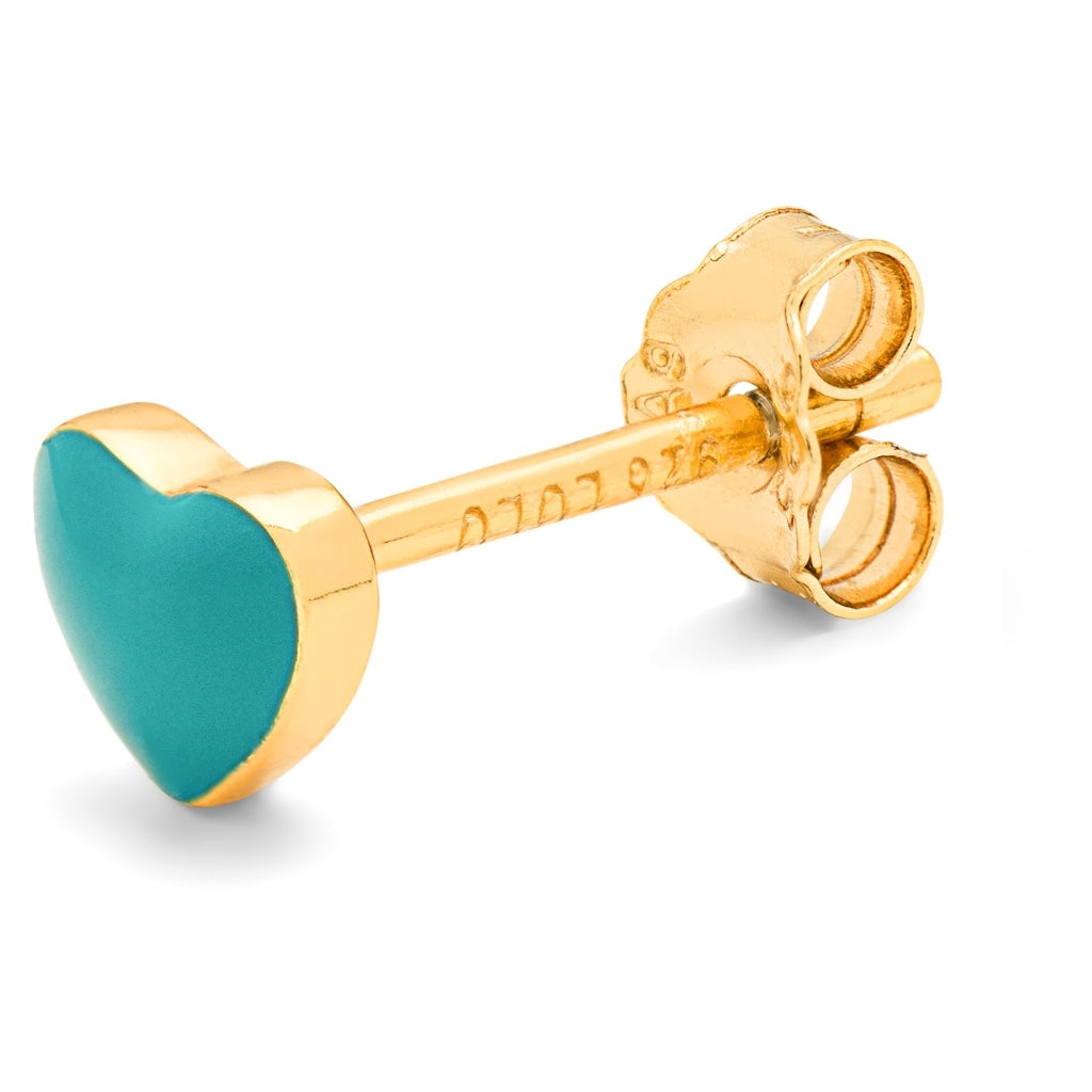 LULU Copenhagen Love U boucle d'oreille 1 pièce Ear stud, 1 pcs Retro Blue