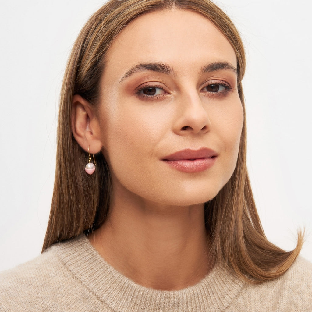 LULU Copenhagen LULU Baroque boucle d'oreille 1 pièce Ear stud, 1 pcs Light pink