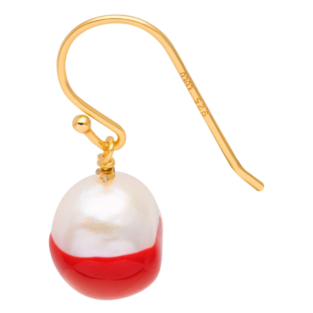 LULU Copenhagen LULU Baroque boucle d'oreille 1 pièce Ear stud, 1 pcs Passion Red