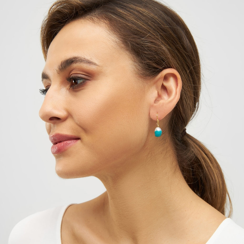 LULU Copenhagen LULU Baroque boucle d'oreille 1 pièce Ear stud, 1 pcs Petrol