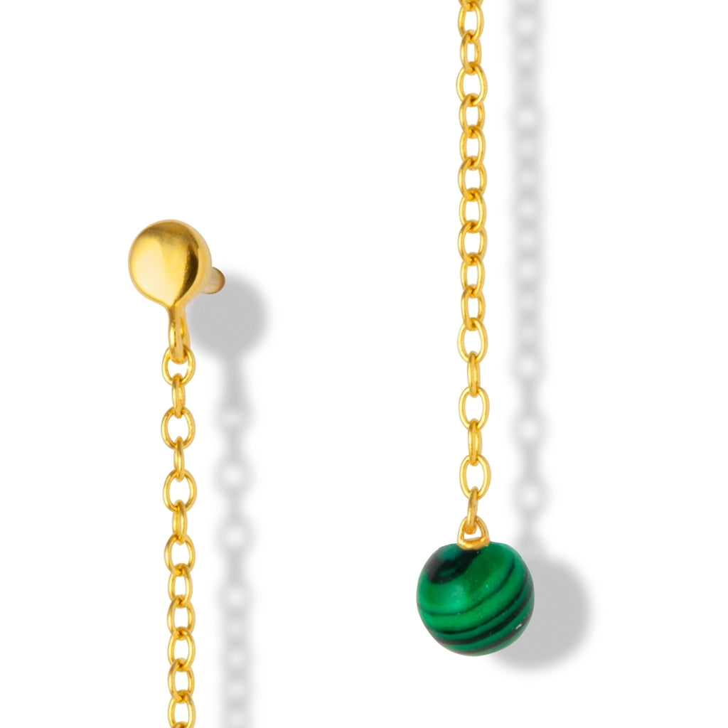 LULU Copenhagen Natural Stone Chain boucle d'oreille 1 pièce Ear stud, 1 pcs