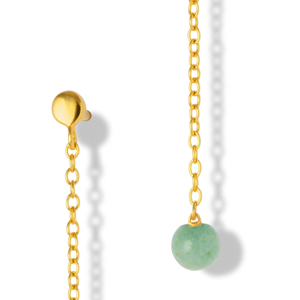 LULU Copenhagen Natural Stone Chain boucle d'oreille 1 pièce Ear stud, 1 pcs