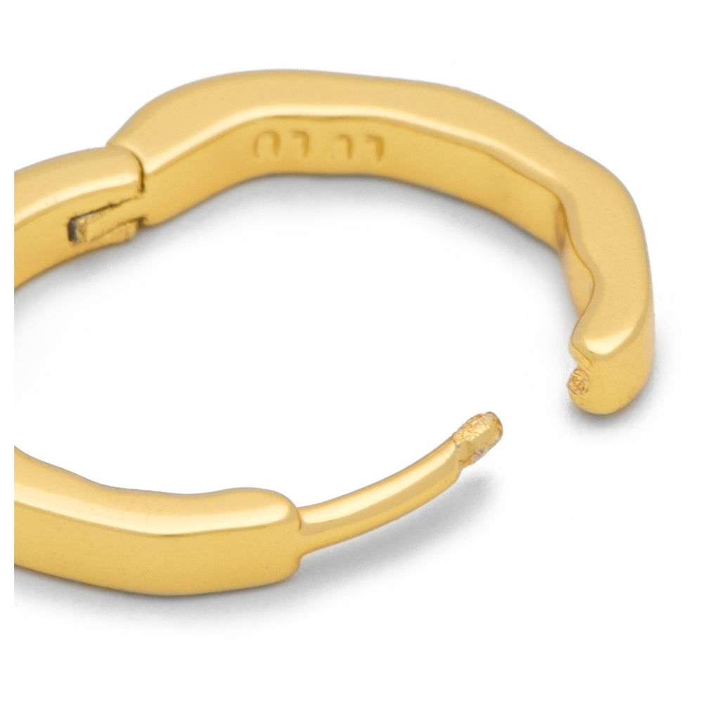 LULU Copenhagen Organic Hoops Paire Hoops Gold Plated