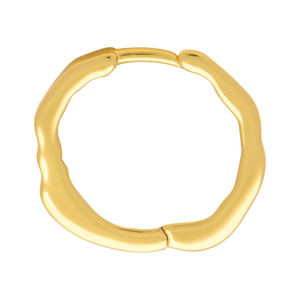 LULU Copenhagen Organic Hoops Paire Hoops Gold Plated
