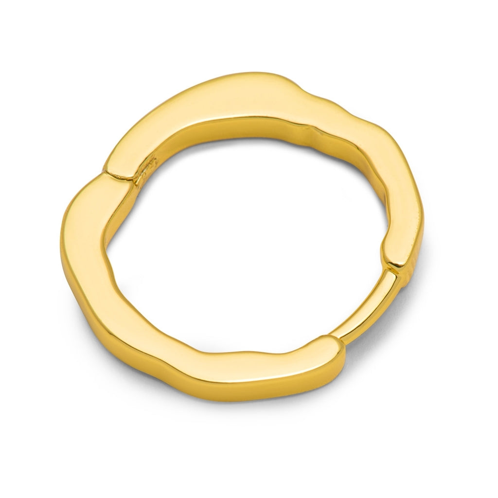 LULU Copenhagen Organic Hoops Paire Hoops Gold Plated