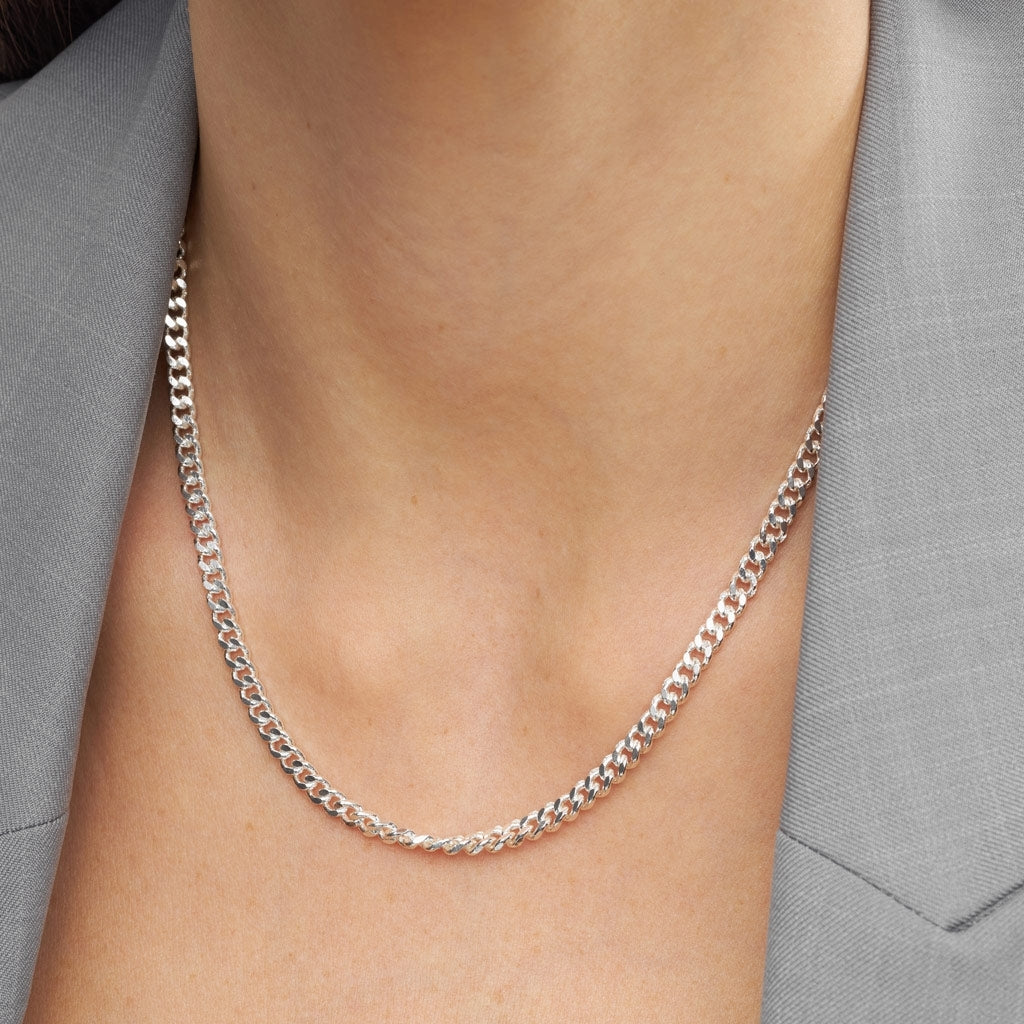 LULU Copenhagen Panzer Collier argenté Necklaces Silver Plated