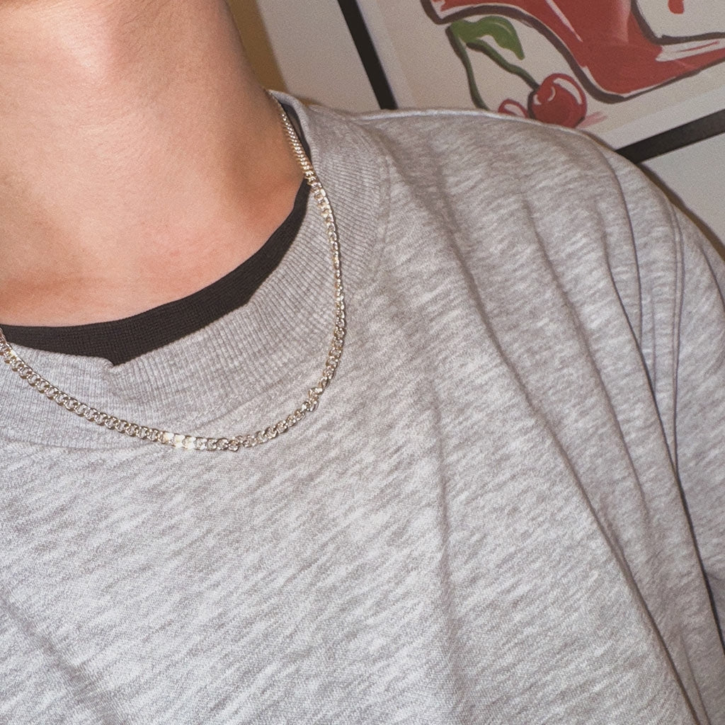 LULU Copenhagen Panzer Collier argenté Necklaces Silver Plated