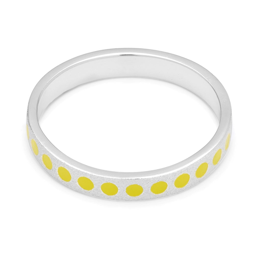 LULU Copenhagen Pattern Ring argent Rings Wild Lime