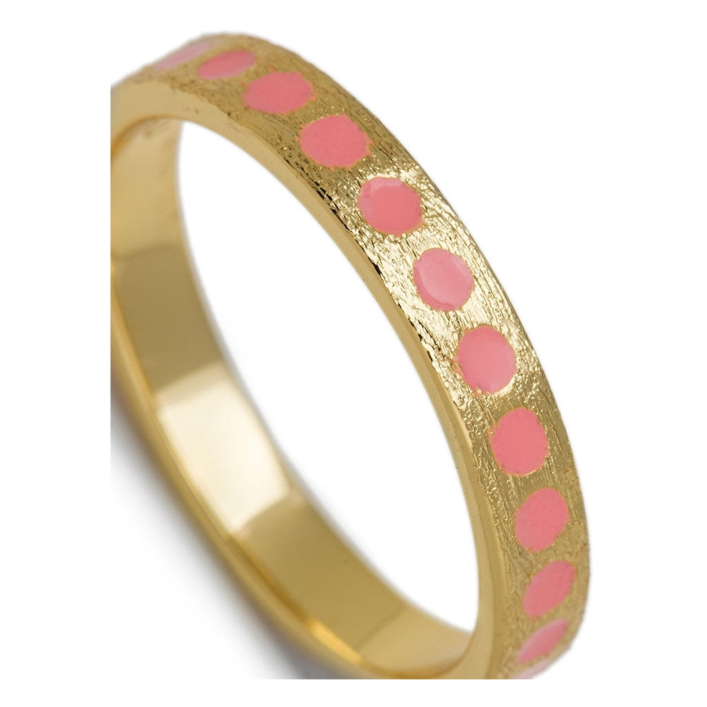LULU Copenhagen Pattern Ring plaqué or Rings Burnt Coral