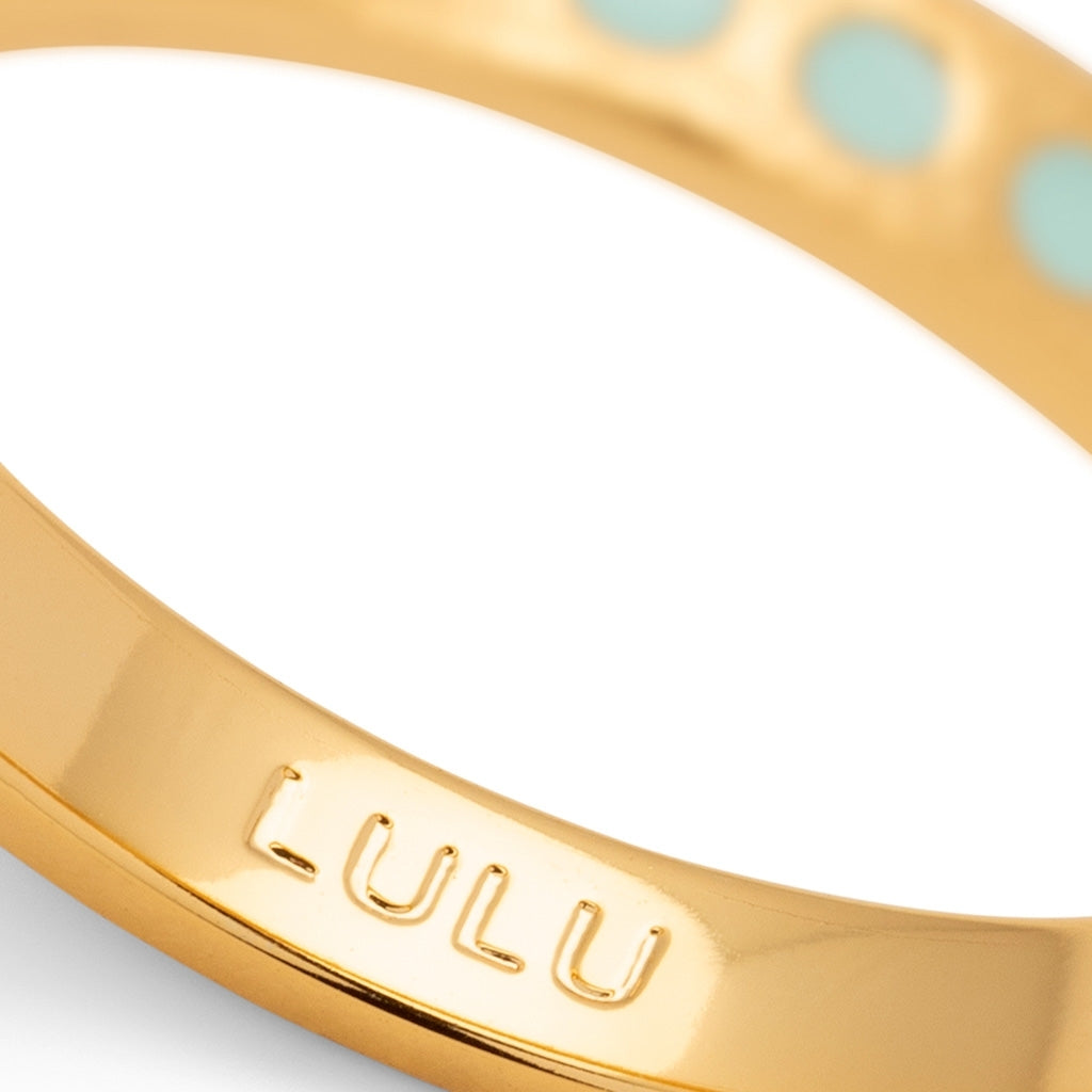 LULU Copenhagen Pattern Ring plaqué or Rings Mint
