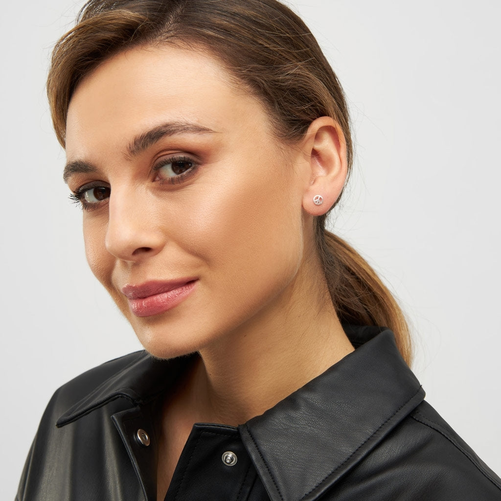 LULU Copenhagen Peace boucle d'oreille 1 pièce Ear stud, 1 pcs Silver