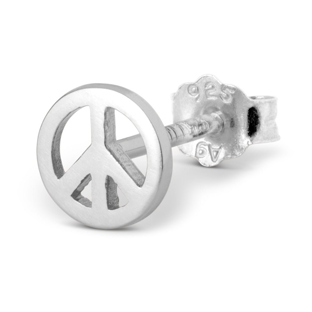 LULU Copenhagen Peace boucle d'oreille 1 pièce Ear stud, 1 pcs Silver