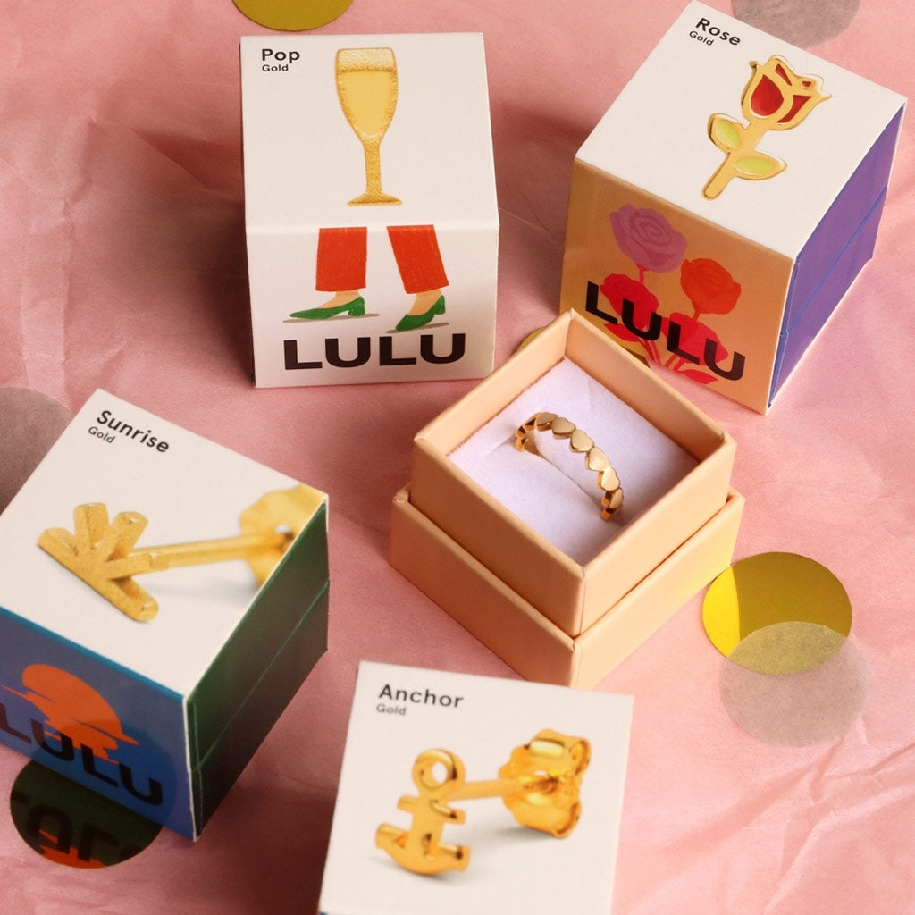 LULU Copenhagen Pop boucle d'oreille 1 pièce Ear stud, 1 pcs Gold Plated