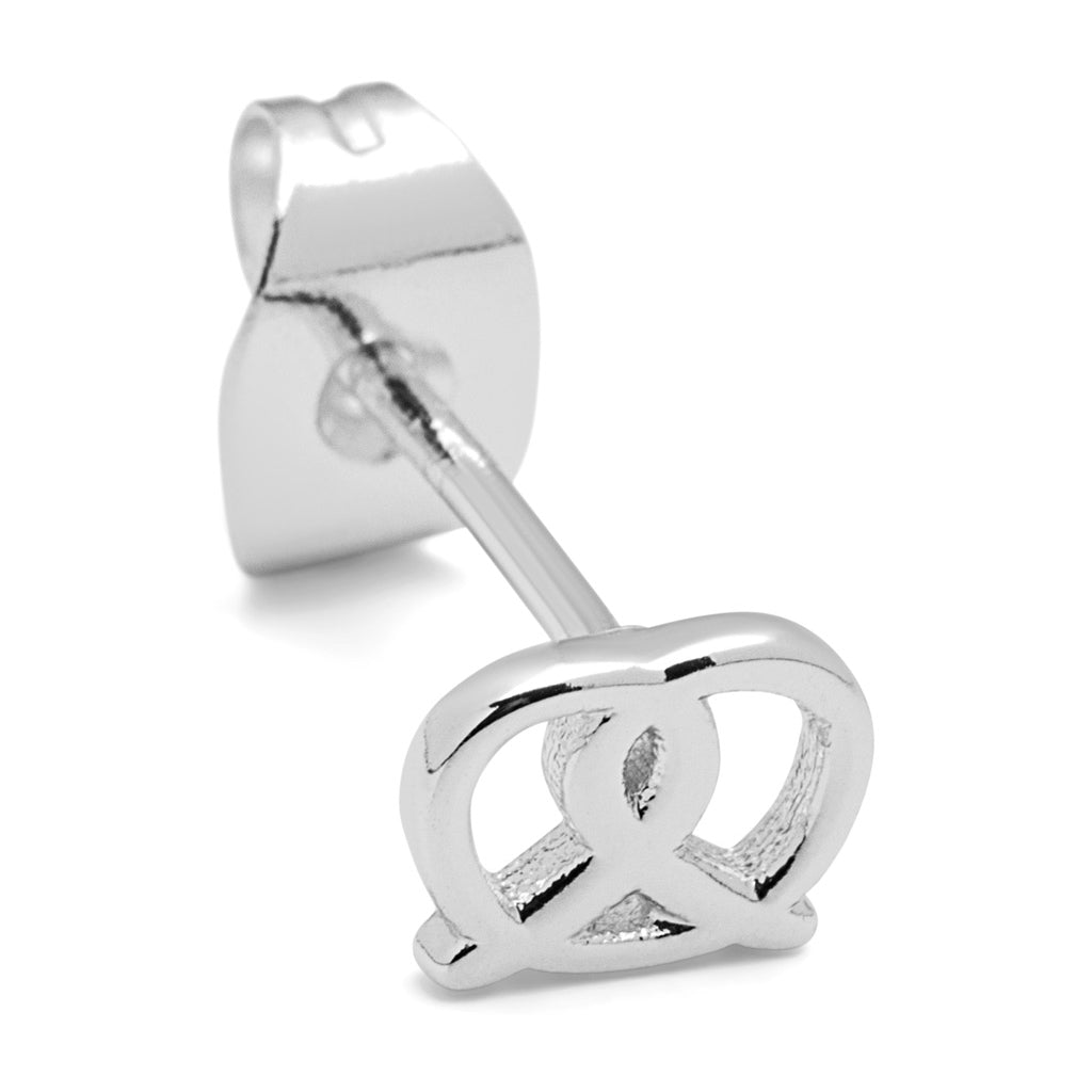 LULU Copenhagen Pretzel boucle d'oreille 1 pièce Ear stud, 1 pcs Silver