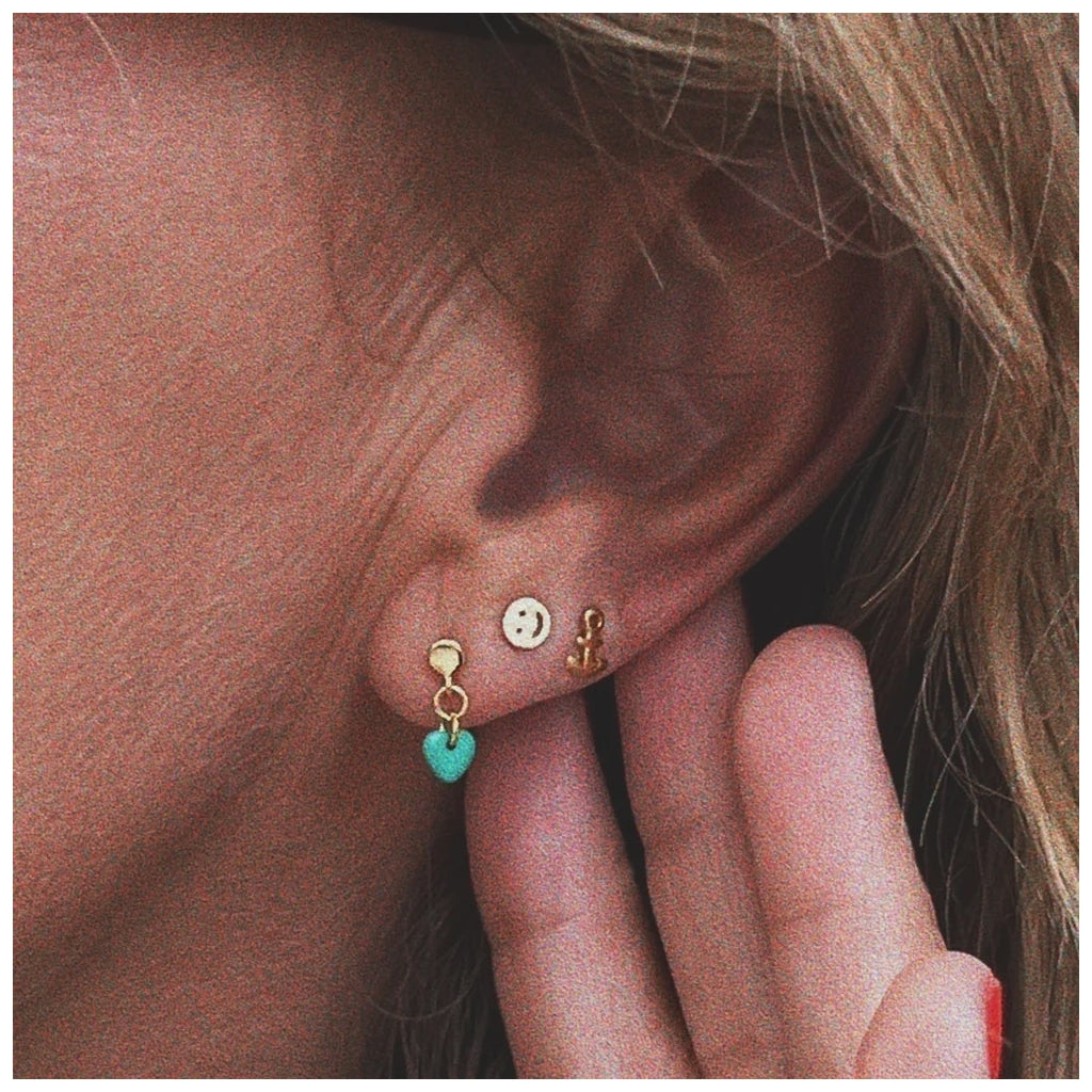 LULU Copenhagen Smile boucle d'oreille 1 pièce Ear stud, 1 pcs Silver Plated