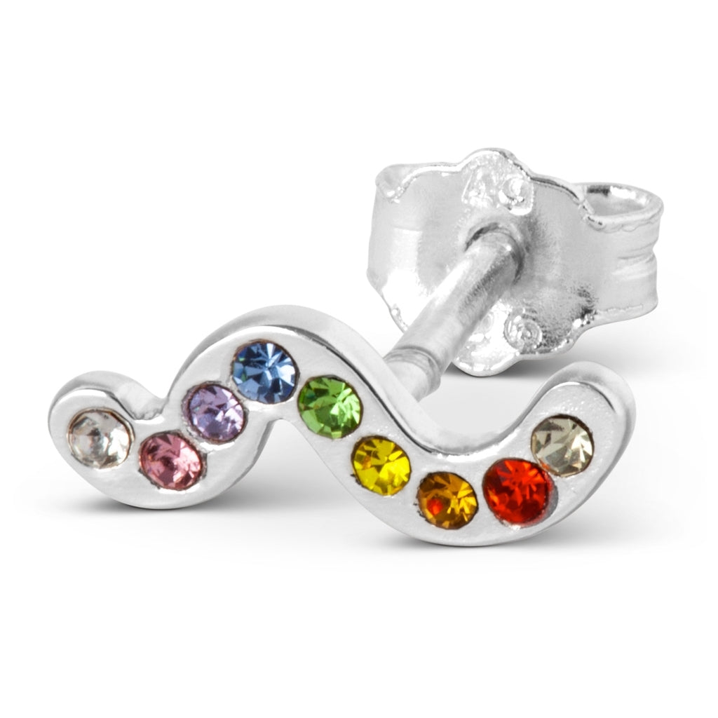 LULU Copenhagen Snaky boucle d'oreille 1 pièce Ear stud, 1 pcs Rainbow