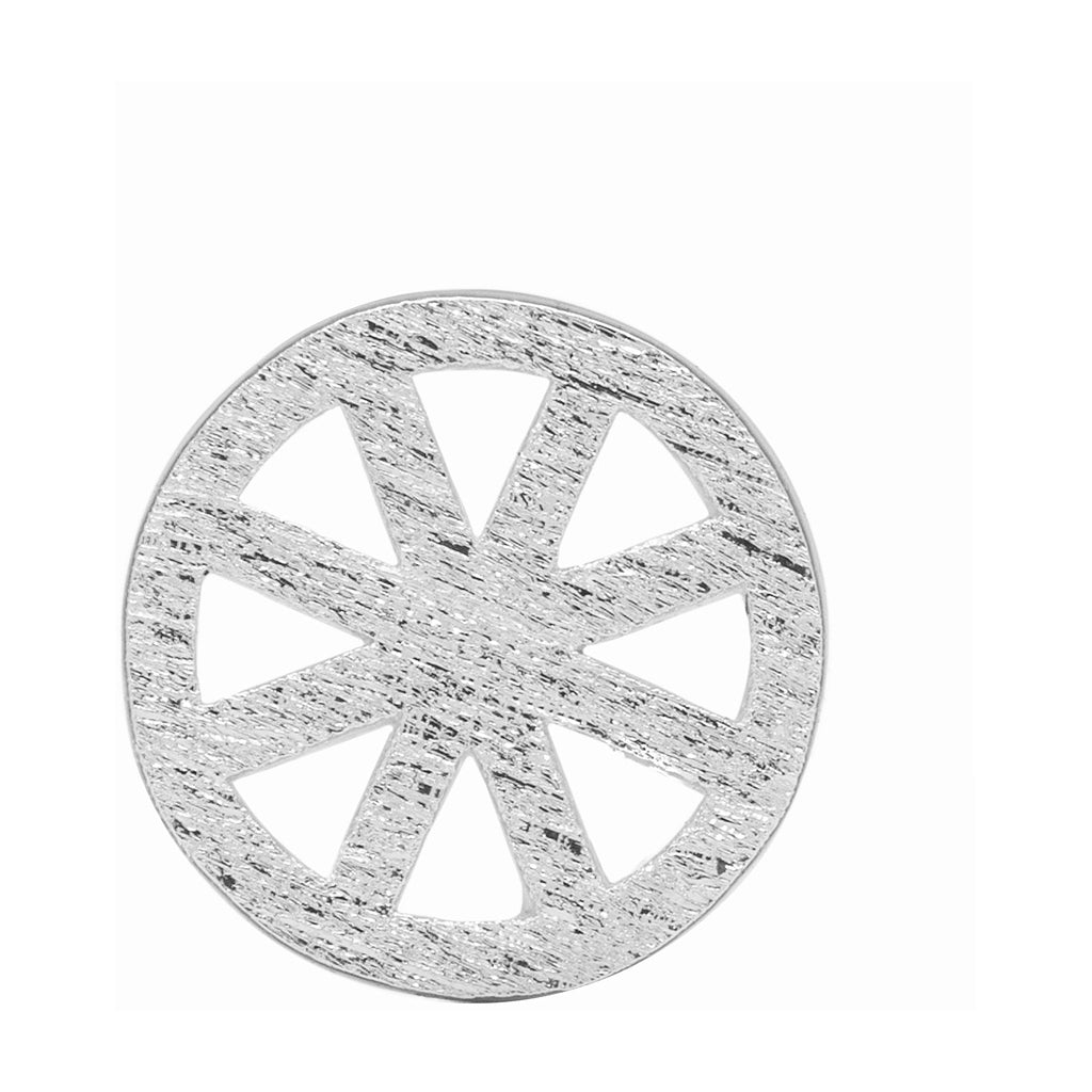 LULU Copenhagen Spinning Wheel boucle d'oreille 1 pièce Ear stud, 1 pcs Silver