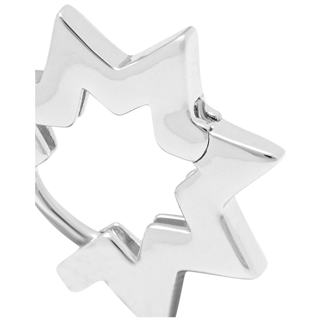 LULU Copenhagen Star Hoops paire Hoops Silver Plated