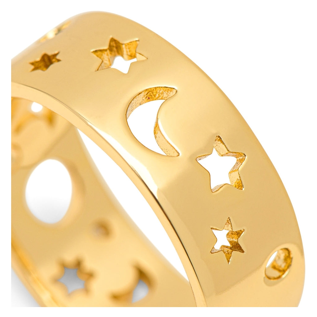 LULU Copenhagen Stardust Bague Rings Gold Plated