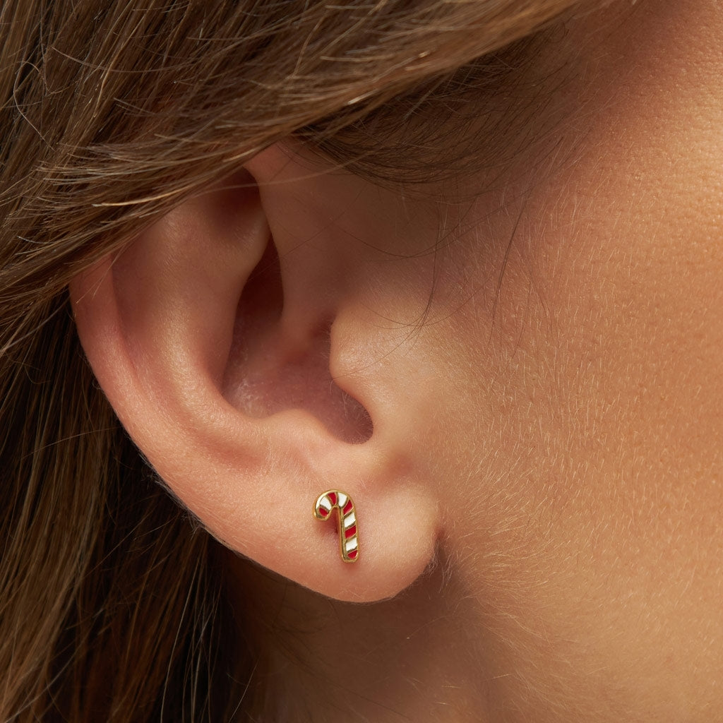 LULU Copenhagen Sugar Cane earring 1 pcs Ear stud, 1 pcs Gold Plated
